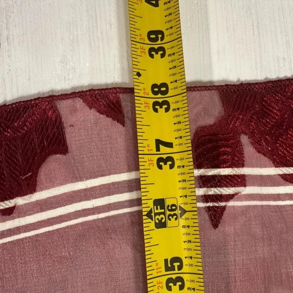 Vintage Burgundy Plaid Equestrian Print Scarf 39” Square Polyester Shawl Wrap